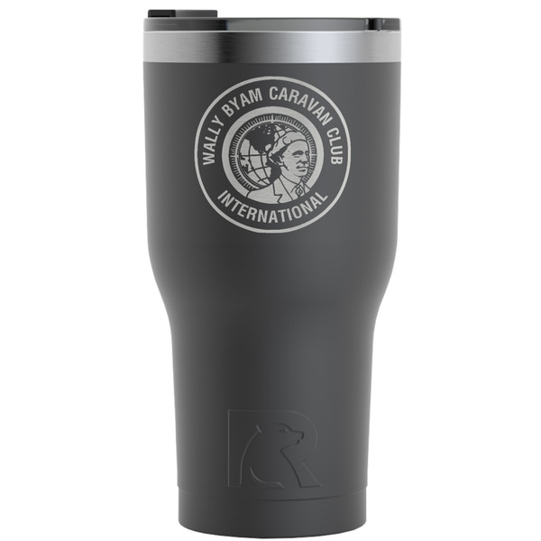 Custom WBCCI Heritage logo RTIC Tumbler - Black - Laser Engraved - Single-Sided