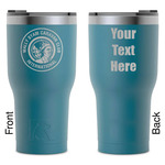 WBCCI Heritage logo RTIC Tumbler - Dark Teal - Laser Engraved - Double-Sided