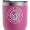 WBCCI Heritage logo RTIC Tumbler - Magenta - Close Up