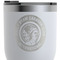 WBCCI Heritage logo RTIC Tumbler - White - Close Up