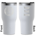 WBCCI Heritage logo RTIC Tumbler - White - Laser Engraved - Double-Sided