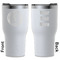 WBCCI Heritage logo RTIC Tumbler - White - Double Sided - Front and Back