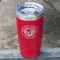 WBCCI Heritage logo Red Polar Camel Tumbler - 20oz - Angled