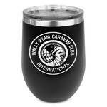 WBCCI Heritage logo Stemless Stainless Steel Wine Tumbler - Black - Double-Sided