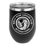 WBCCI Heritage logo Stemless Stainless Steel Wine Tumbler - Black - Single-Sided