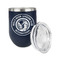 WBCCI Heritage logo Stainless Wine Tumblers - Navy - Double Sided - Alt View