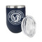 WBCCI Heritage logo Stainless Wine Tumblers - Navy - Single Sided - Alt View