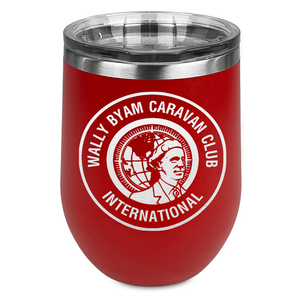 Custom WBCCI Heritage logo Stemless Stainless Steel Wine Tumbler - Red - Double-Sided