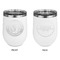 WBCCI Heritage logo Stainless Wine Tumblers - White - Double Sided - Approval