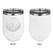 WBCCI Heritage logo Stainless Wine Tumblers - White - Single Sided - Approval