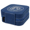 WBCCI Heritage logo Travel Jewelry Boxes - Leather - Navy Blue - View from Rear