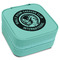 WBCCI Heritage logo Travel Jewelry Boxes - Leatherette - Teal - Angled View