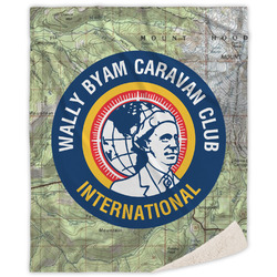 WBCCI Heritage logo Sherpa Throw Blanket