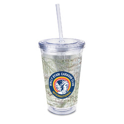 WBCCI Heritage logo 16 oz Double Wall Acrylic Tumbler with Lid & Straw - Full Print