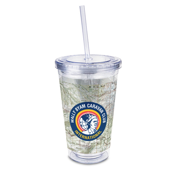 Custom WBCCI Heritage logo 16 oz Double Wall Acrylic Tumbler with Lid & Straw - Full Print