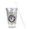 WBCCI logo Acrylic Tumbler - Full Print - Front straw out