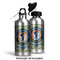 WBCCI logo Aluminum Water Bottle - Alternate lid options