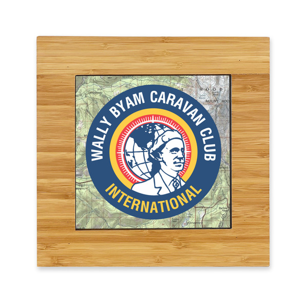 Custom WBCCI Heritage logo Bamboo Trivet with Ceramic Tile Insert