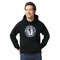 WBCCI logo Black Hoodie on Model - Front