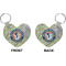 WBCCI logo Heart Keychain (Front + Back)