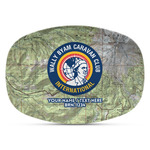 WBCCI Heritage logo Plastic Platter - Microwave & Oven Safe Composite Polymer