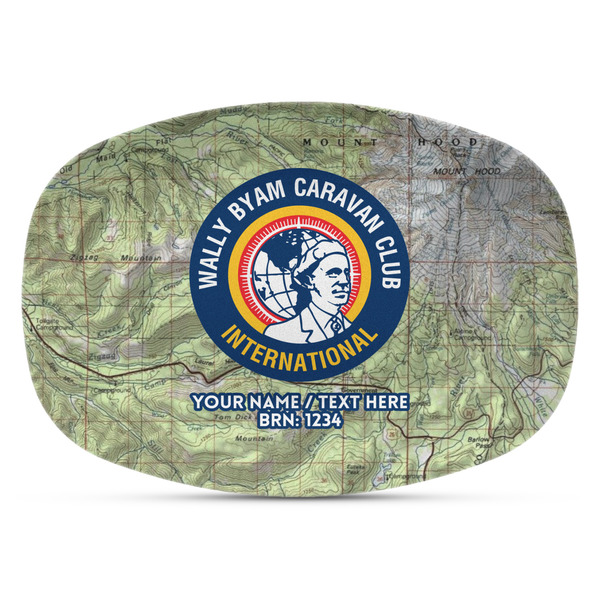 Custom WBCCI Heritage logo Plastic Platter - Microwave & Oven Safe Composite Polymer