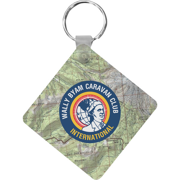 Custom WBCCI Heritage logo Diamond Plastic Keychain