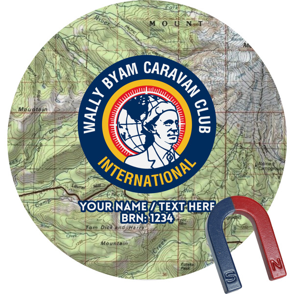 Custom WBCCI Heritage logo Round Fridge Magnet