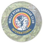 WBCCI Heritage logo Round Rubber Backed Coaster - Single