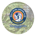 WBCCI Heritage logo Round Decal - Large