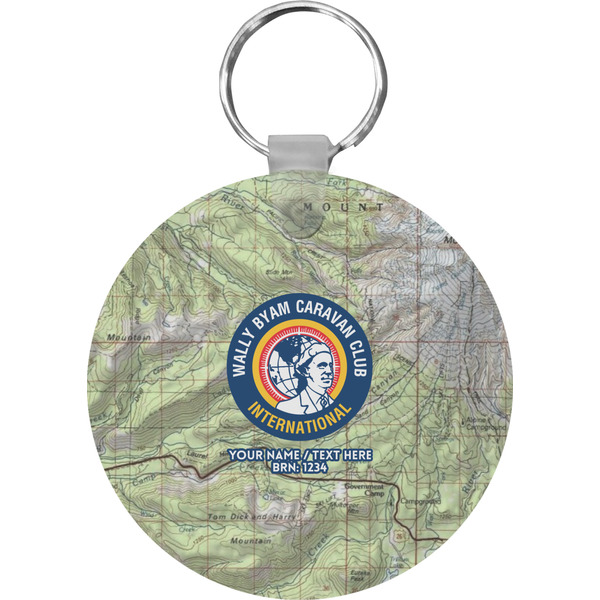 Custom WBCCI Heritage logo Round Plastic Keychain