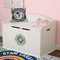 WBCCI logo Round Wall Decal on Toy Chest