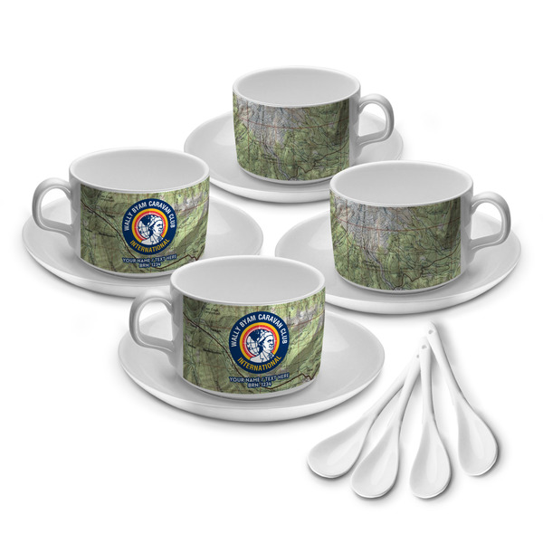 Custom WBCCI Heritage logo Tea Cups - Set of 4