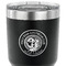 Wally Byam Airstream Club logo 30 oz Stainless Steel Ringneck Tumbler - Black - CLOSE UP