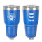 Wally Byam Airstream Club logo 30 oz Stainless Steel Ringneck Tumbler - Blue - Double Sided - Front & Back