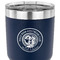 Wally Byam Airstream Club logo 30 oz Stainless Steel Ringneck Tumbler - Navy - CLOSE UP