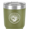 Wally Byam Airstream Club logo 30 oz Stainless Steel Ringneck Tumbler - Olive - Close Up