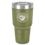 Wally Byam Airstream Club logo 30 oz Stainless Steel Tumbler - Olive - Single-Sided