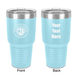 Wally Byam Airstream Club logo 30 oz Stainless Steel Tumbler - Teal - Double-Sided