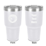 Wally Byam Airstream Club logo 30 oz Stainless Steel Tumbler - White - Double-Sided