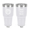 Wally Byam Airstream Club logo 30 oz Stainless Steel Ringneck Tumbler - White - Double Sided - Front & Back