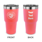 Wally Byam Airstream Club logo 30 oz Stainless Steel Tumbler - Coral - Double-Sided