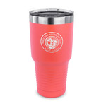 Wally Byam Airstream Club logo 30 oz Stainless Steel Tumbler - Coral - Single-Sided