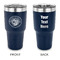 Wally Byam Airstream Club logo 30 oz Stainless Steel Ringneck Tumblers - Navy - Double Sided - APPROVAL