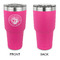 Wally Byam Airstream Club logo 30 oz Stainless Steel Ringneck Tumblers - Pink - Single Sided - APPROVAL