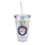 Wally Byam Airstream Club logo 16 oz Double Wall Acrylic Tumbler with Lid & Straw - Full Print