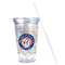 Wally Byam Airstream Club logo Acrylic Tumbler - Full Print - Front straw out