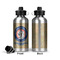 Wally Byam Airstream Club logo Aluminum Water Bottle - Front and Back