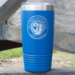 Wally Byam Airstream Club logo 20 oz Stainless Steel Tumbler - Royal Blue - Single-Sided