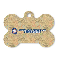 Wally Byam Airstream Club logo Bone Shaped Dog ID Tag